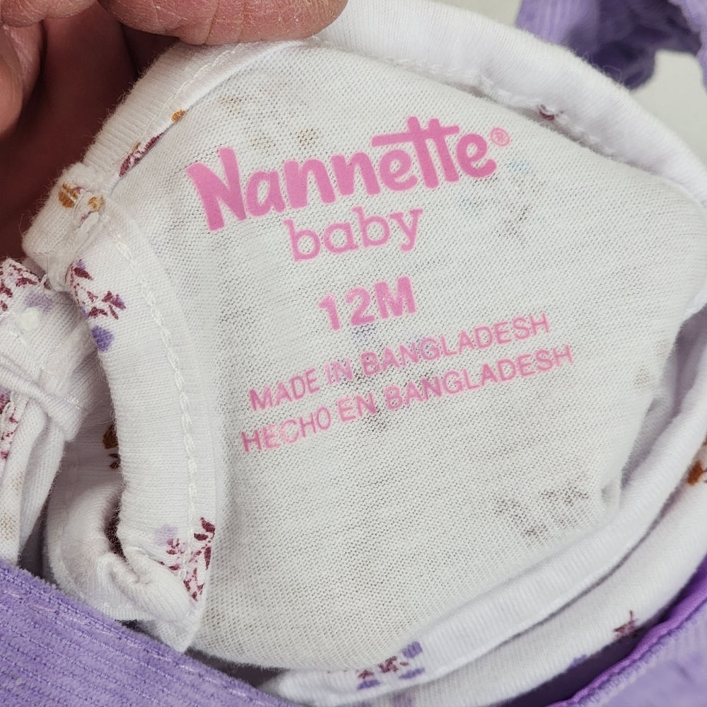 Nannette Lavender Owl Pinafore Dress - Picture 4 of 5